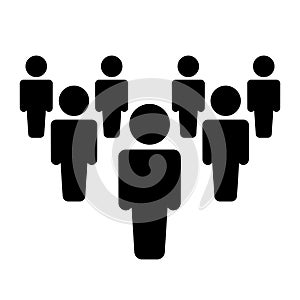 Group users - stock vector photo